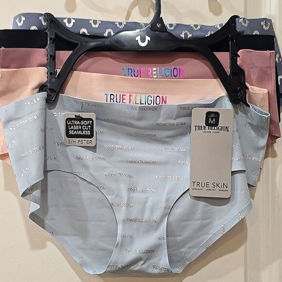 True Religion True Skin Laser Cut Seamless 5-PK Hipster - Picture 3 of 5